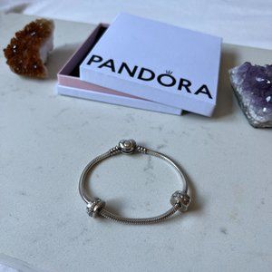 Pandora Clear Sparkling Clips x2